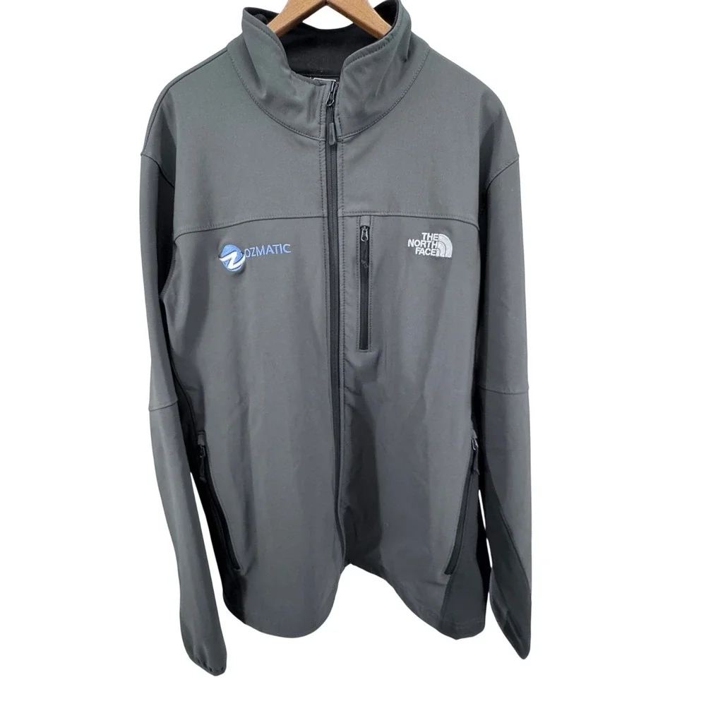 The North Face Gray Softshell Jacket Full Zip Mens Size XL‎ Ozmatic Engineering